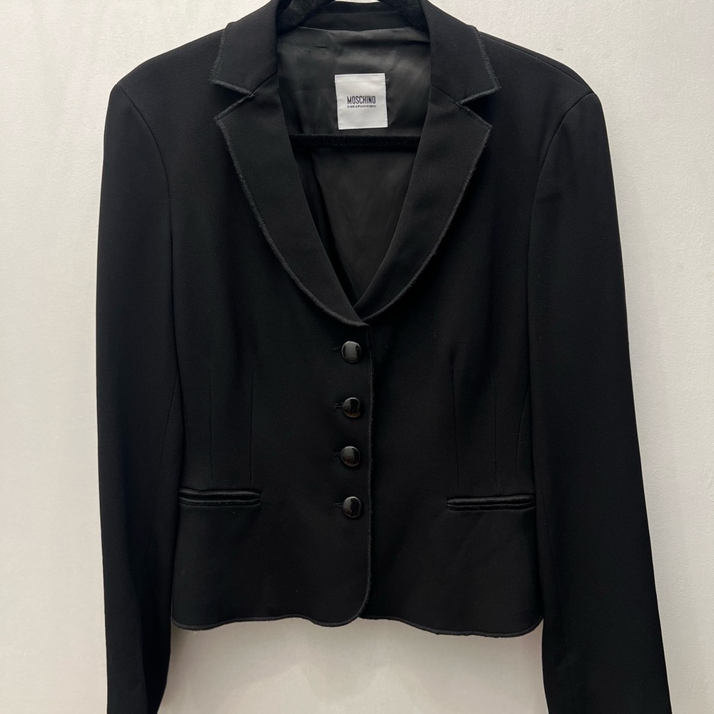 Moschino Black Blazer Jacket XS